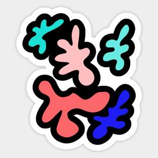 Colorful abstracts Sticker